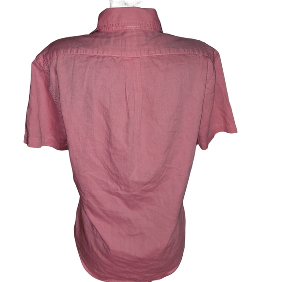 Ralph Lauren Men's Pink Short Sleeve Button Up Shirt M - Picture 3 of 4